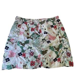 Eddie Bauer Active Quick Dry Nylon Skort Floral Size 10